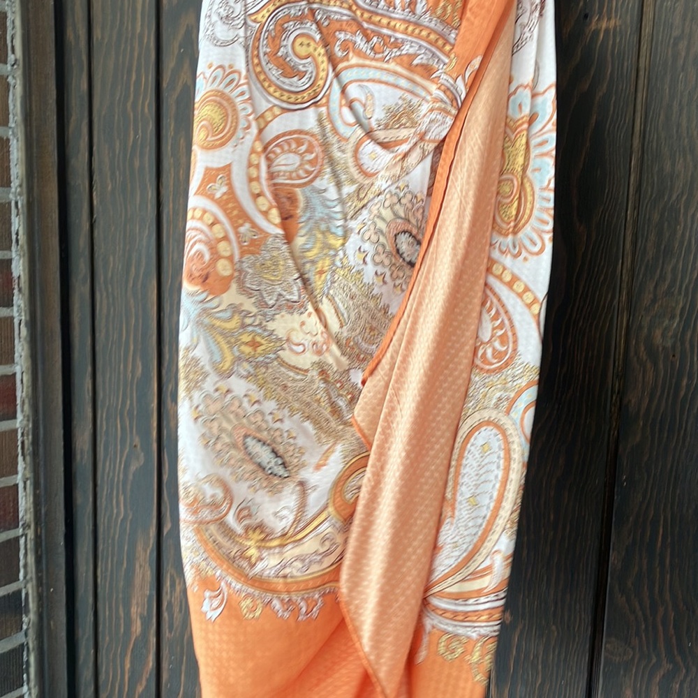 H&M paisley print asymmetrical wrap skirt woman’s size 2 - Picture 4 of 7